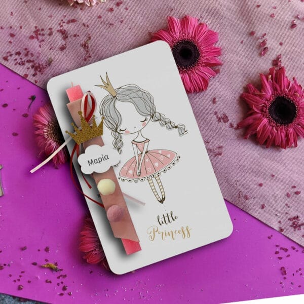 Ξύλινη λαμπάδα little_princess