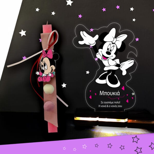 Λαμπάδα Minnie με plexiglass