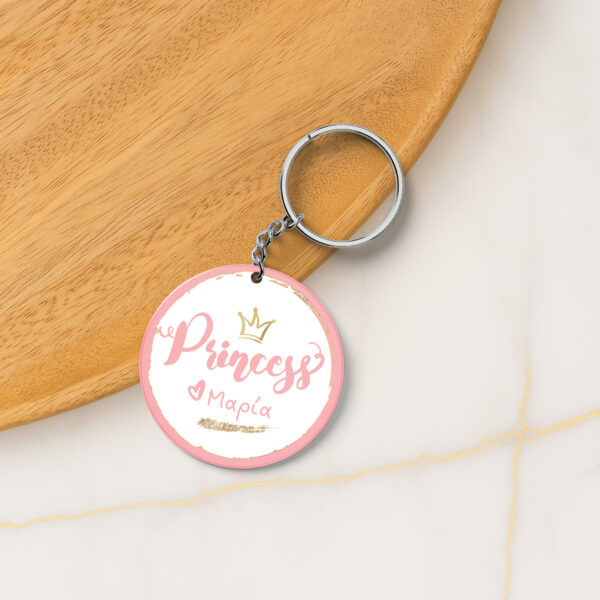 Ξύλινο μπρελόκ princess